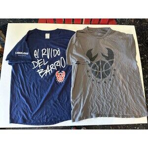 2x Santurce Cangrejeros Shirts Mens Large Puerto Rico BSN Basketball Lot